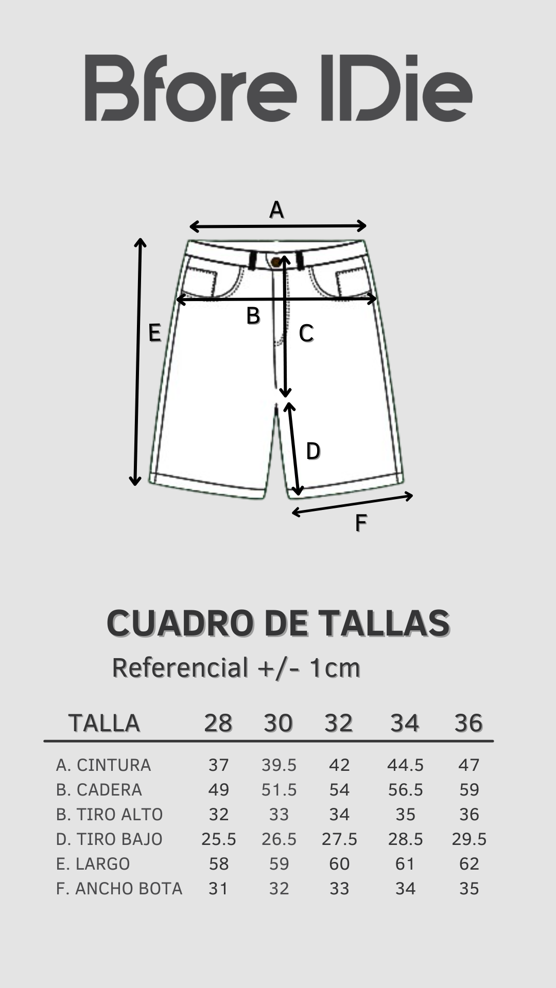 Guía de tallas