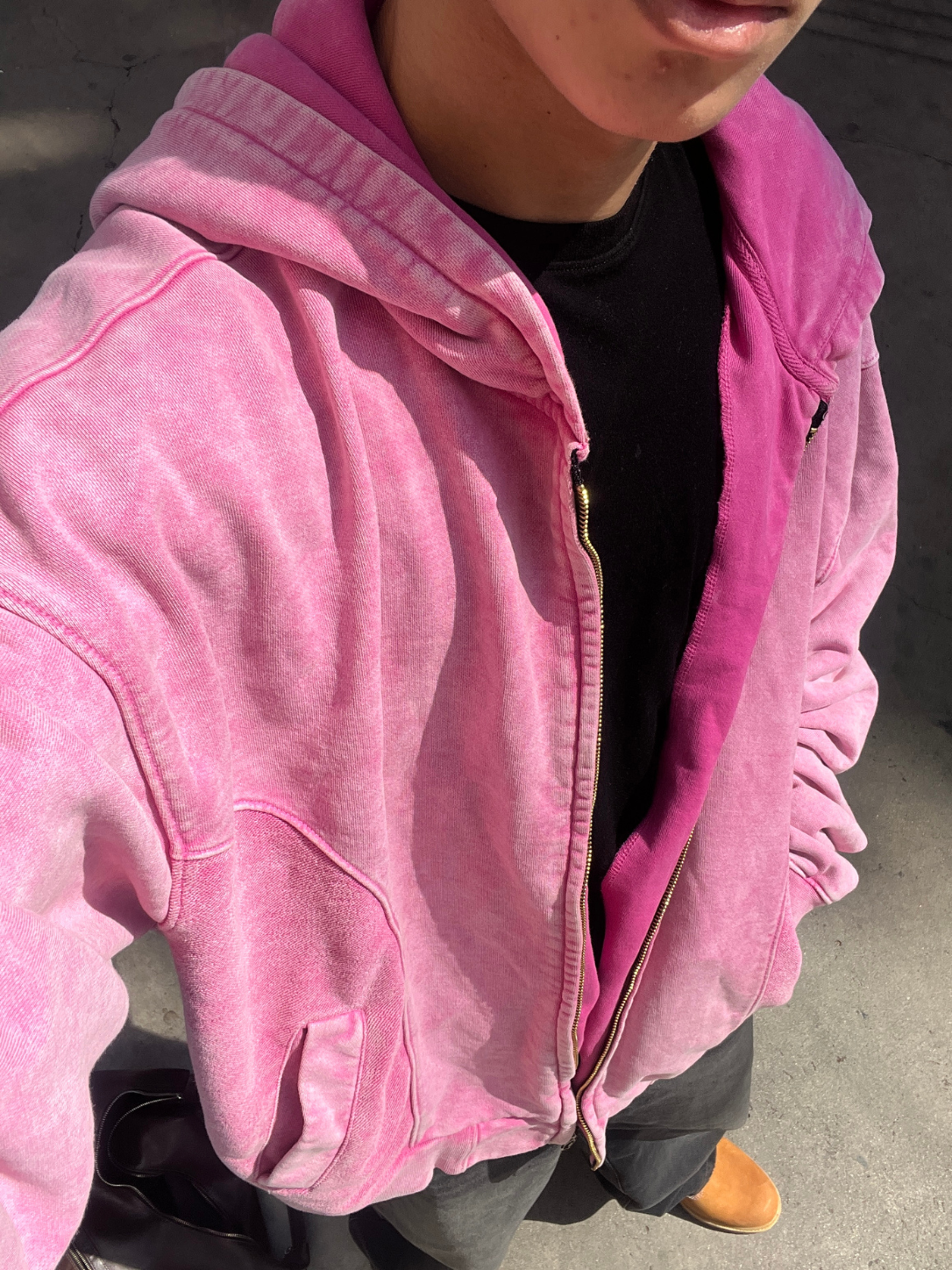 Zip Hoodie Rosa