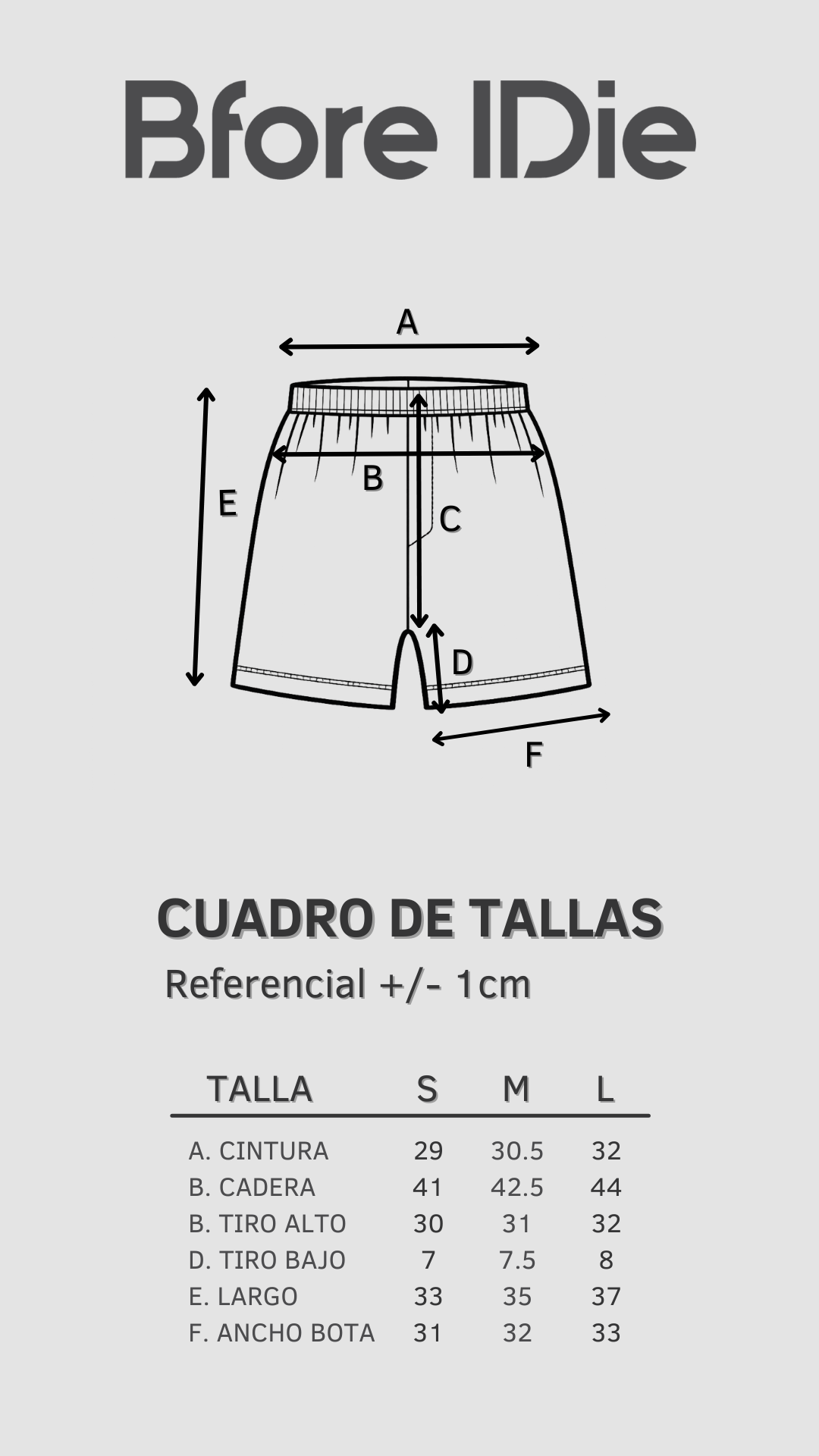 Guía de tallas