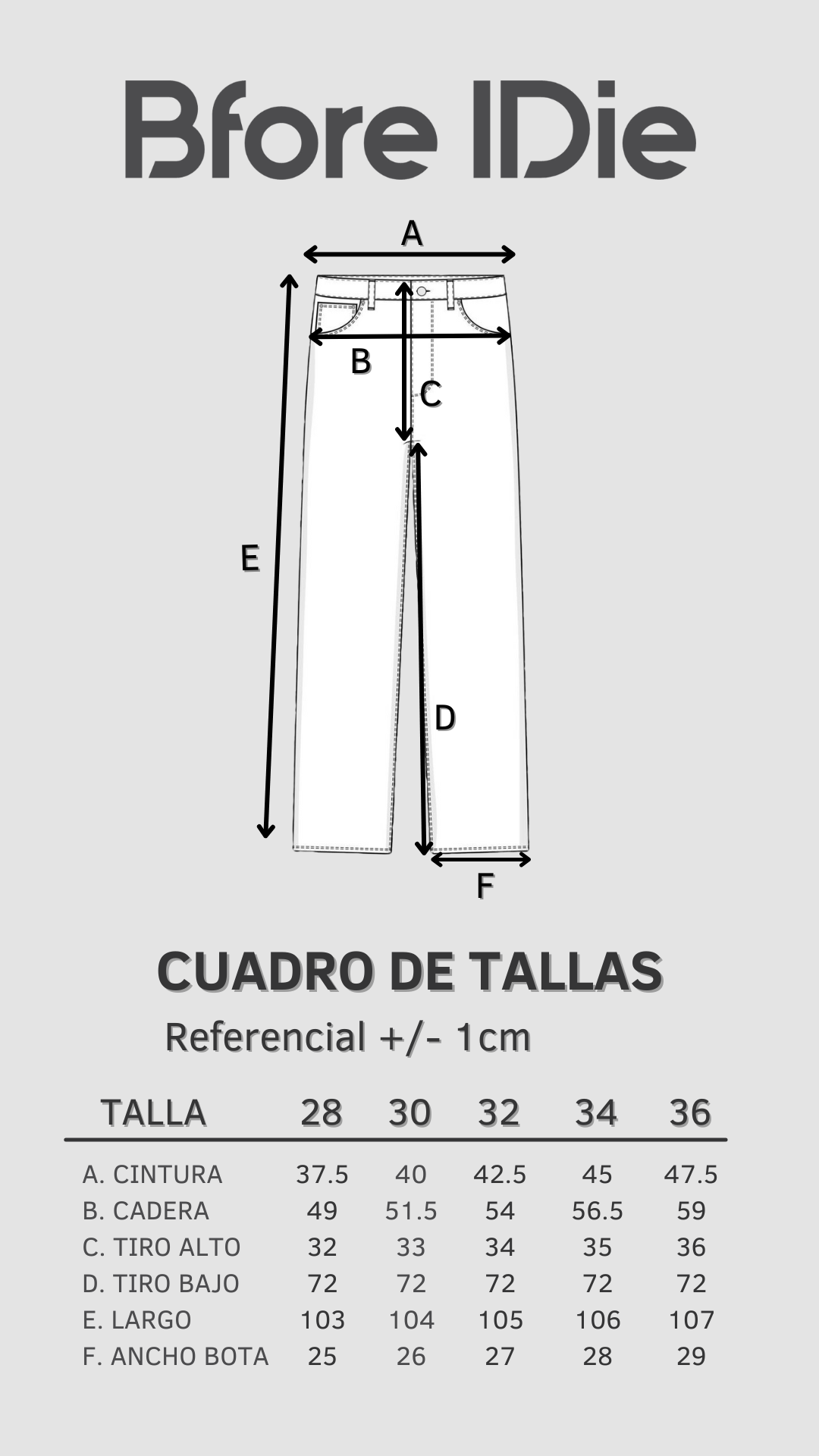 Guía de tallas